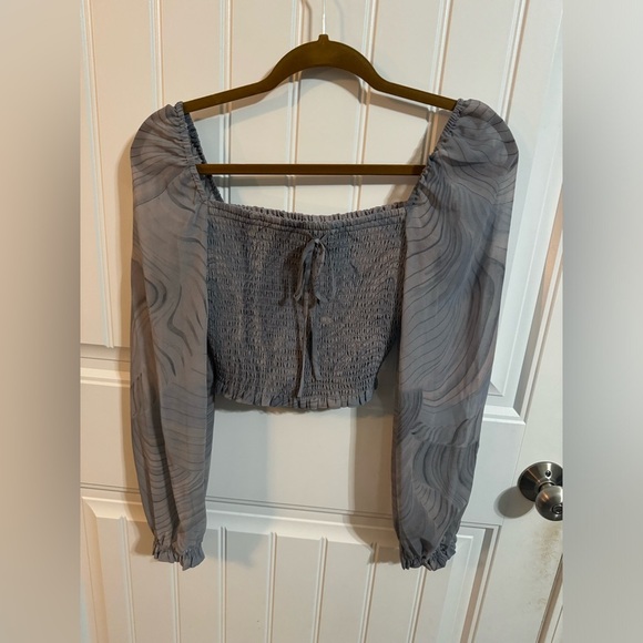 Aritzia Wilfred Saga Blouse Granite - Picture 2 of 6